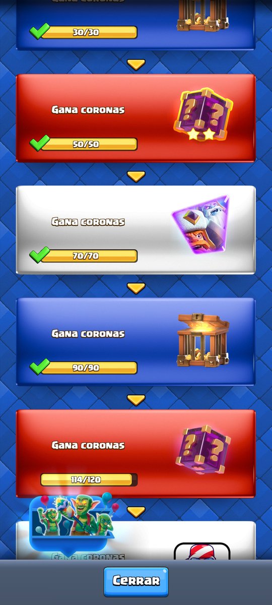 Feer0101's tweet photo. @ClashRoyale The Lumberjack Evo is now in the Cup rewards, but it shows as if I've already claimed it, and I don't have that Evo. The only Evo icon I have is from the new Cup challenge. 😢 https://t.co/4tyWWYIZsr