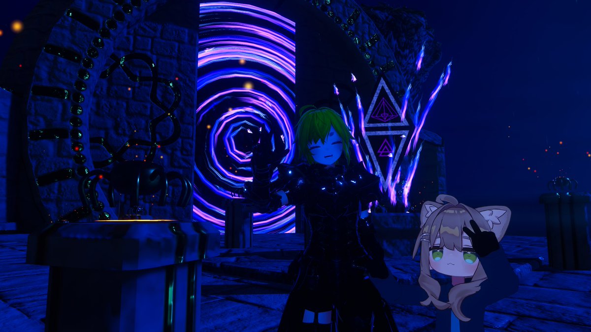 onsokuVR's tweet image. お気に入りのWorld
数時間掛け集めた隠しアイテムで開いたゲートの先にあったのは・・・
ベッドだけ置いてある小屋(釣られた・・・
#VRChat