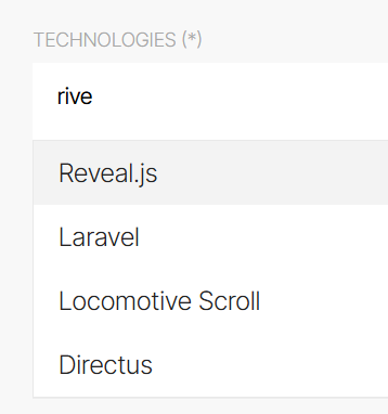 It's high time <a href="/awwwards/">awwwards.</a> added <a href="/rive/">César</a> to the list of submission technologies.
