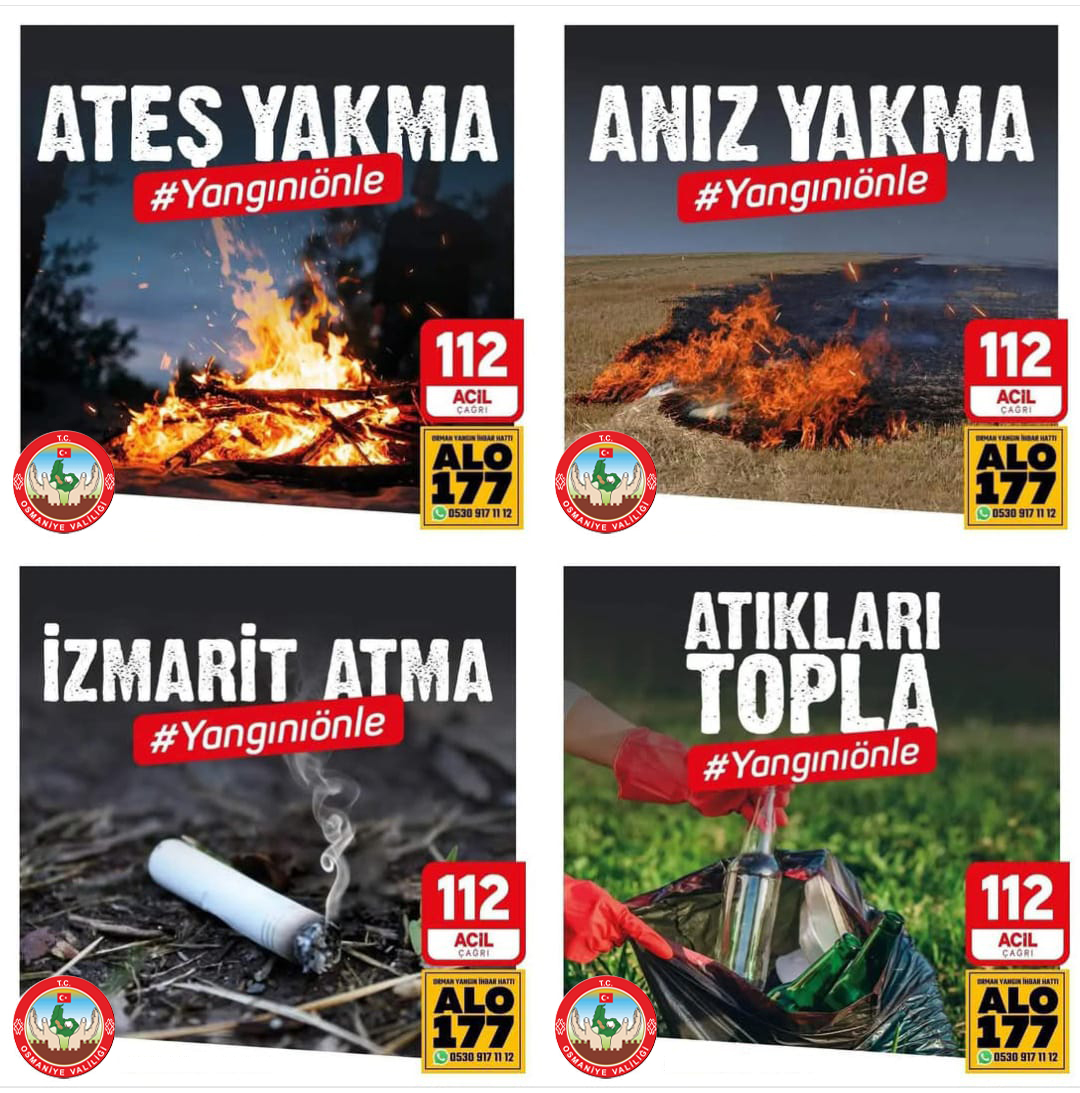 TC Osmaniye Valiliği (@osmaniyevalilik) on Twitter photo Türkiye'mizin dört bir yanında Ormanlarımız, ciğerlerimiz yanarken lütfen duyarlı olup kurallara uyalım, uymayanları uyaralım.
#duyarlıol
#sebepolma
#hiçyanmasın
<a href="/OGMgovtr/">Orman Genel Müdürlüğü</a>
<a href="/DrErdincYILMAZ1/">Dr. Erdinç YILMAZ🇹🇷</a> Türkiye'mizin dört bir yanında Ormanlarımız, ciğerlerimiz yanarken lütfen duyarlı olup kurallara uyalım, uymayanları uyaralım.
#duyarlıol
#sebepolma
#hiçyanmasın
<a href="/OGMgovtr/">Orman Genel Müdürlüğü</a>
<a href="/DrErdincYILMAZ1/">Dr. Erdinç YILMAZ🇹🇷</a>