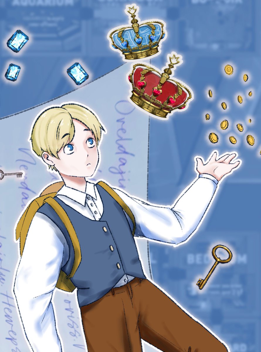 Winter_A4's tweet photo. The Blue Prince #fanart #ibispaintx #digitalart #theblueprince https://t.co/yfIMhmAk4z