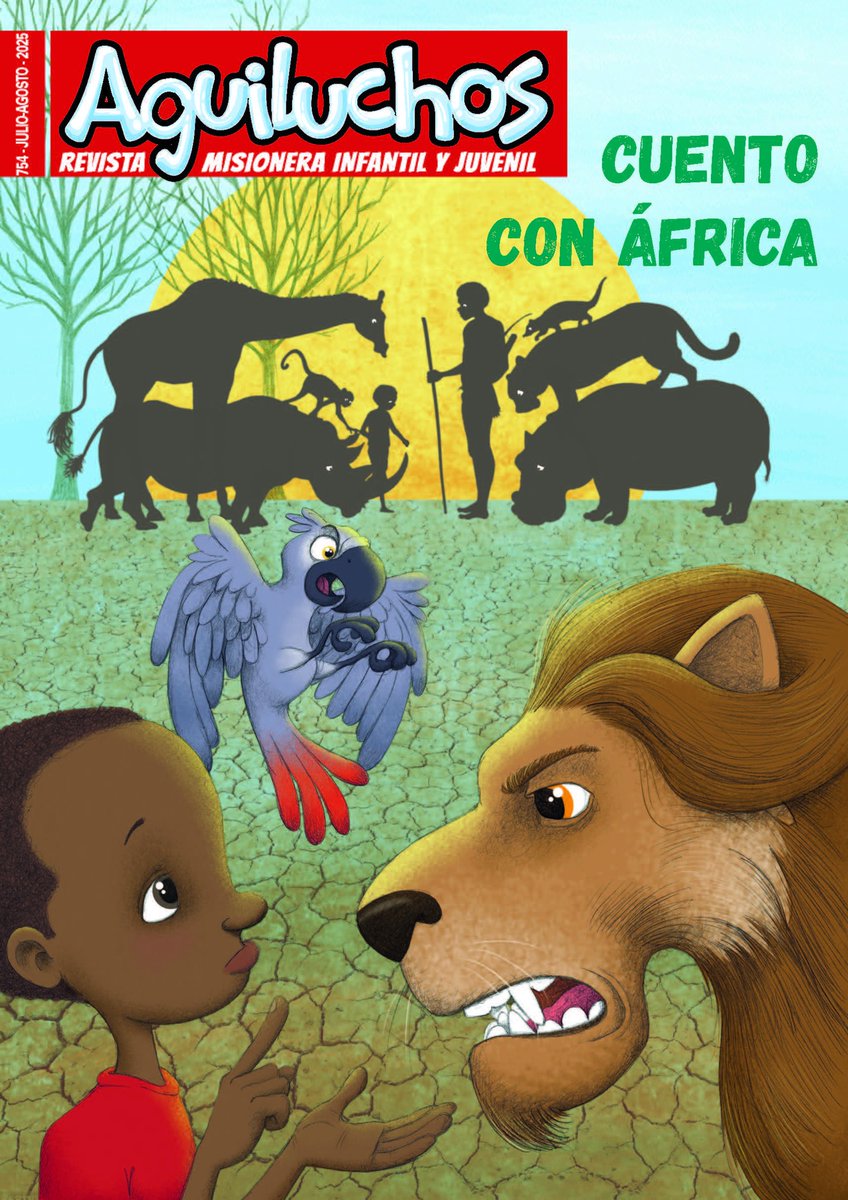 𝐀𝐆𝐔𝐈𝐋𝐔𝐂𝐇𝐎𝐒 julio-agosto 2025 "Cuento con África"
Suscríbete o suscribe a un familiar en edimune.com/producto/aguil… 
Para adquirir el ejemplar suelto del mes en curso o el de otro mes: edimune.com/producto/aguil…  
#revistas #julio #infantil #mision #Aguiluchos #revistamisional