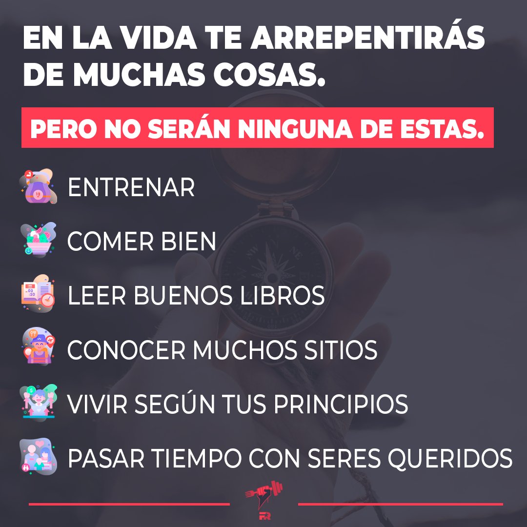 Haz más cosas de las que nunca te arrepentirás.