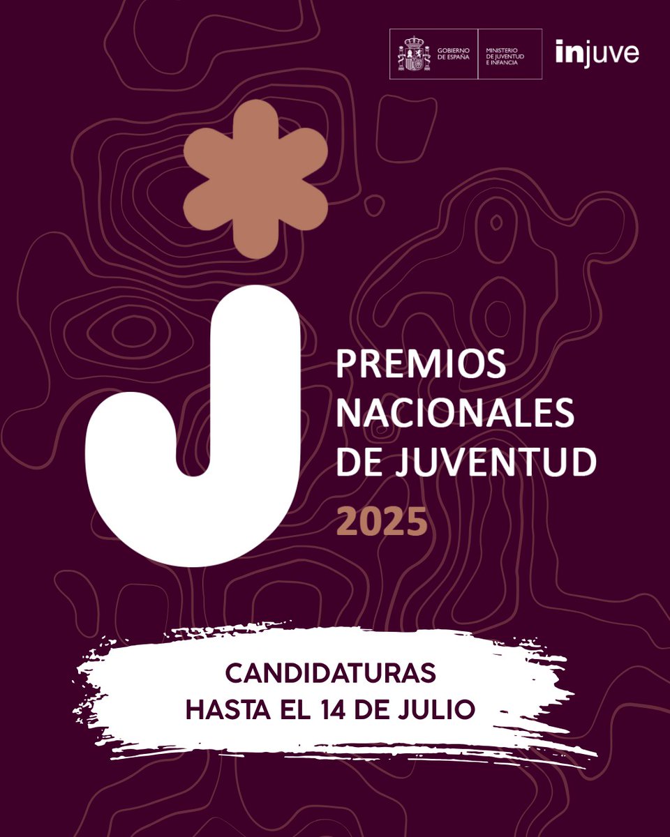 🙋🏻 ¡Convocados los Premios Nacionales de Juventud 2025! 📢  

Un año más, buscamos apoyar y reconocer la labor de aquellas personas jóvenes que se dedican a intentar cambiar el mundo. Estos premios quieren visibilizar el esfuerzo y compromiso de jóvenes que, con su trabajo y