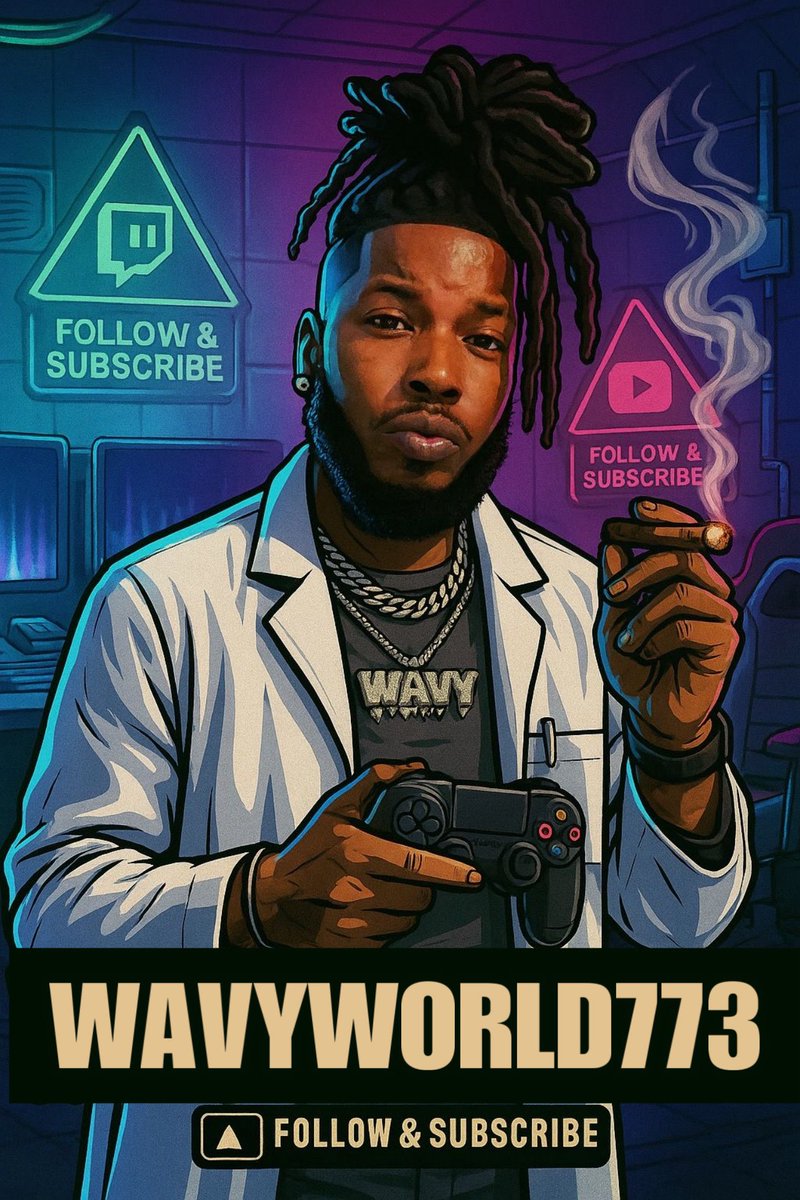 WavyBabyy773's tweet photo. 🎮💨 Just me, the stream, the vibes &amp; the wood. From the lab to the lounge — we going UP! 🚀 Tap in &amp; catch the wave 🌊
🔴 WavyWorld773
📺 Twitch &amp; YouTube
⚠️ Follow &amp; Subscribe or miss the motion!

#WavyWorld773 #Live #TwitchStreamer #ContentKing #BackwoodVibes #FollowTheWave 🌊 https://t.co/PZ8niC15ZF