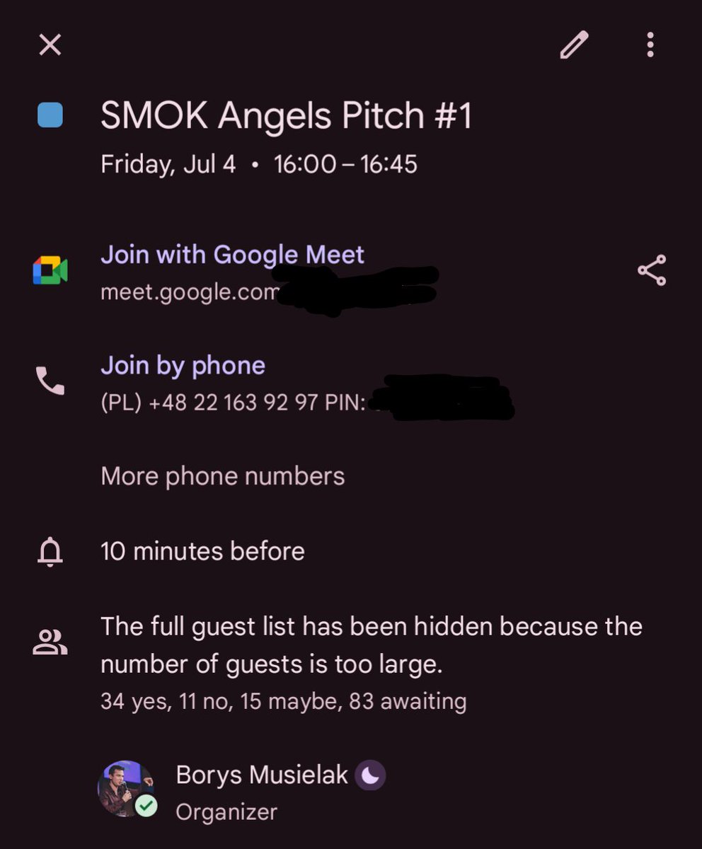 Are you fundraising?

You can pitch in front of 34+ active angel investors interested in the CEE region.

Send me your deck and a 1-minute pitch video to borys@smok.vc today to pitch in Friday!

#SMOKangels #fundraising #startups #ceevalley