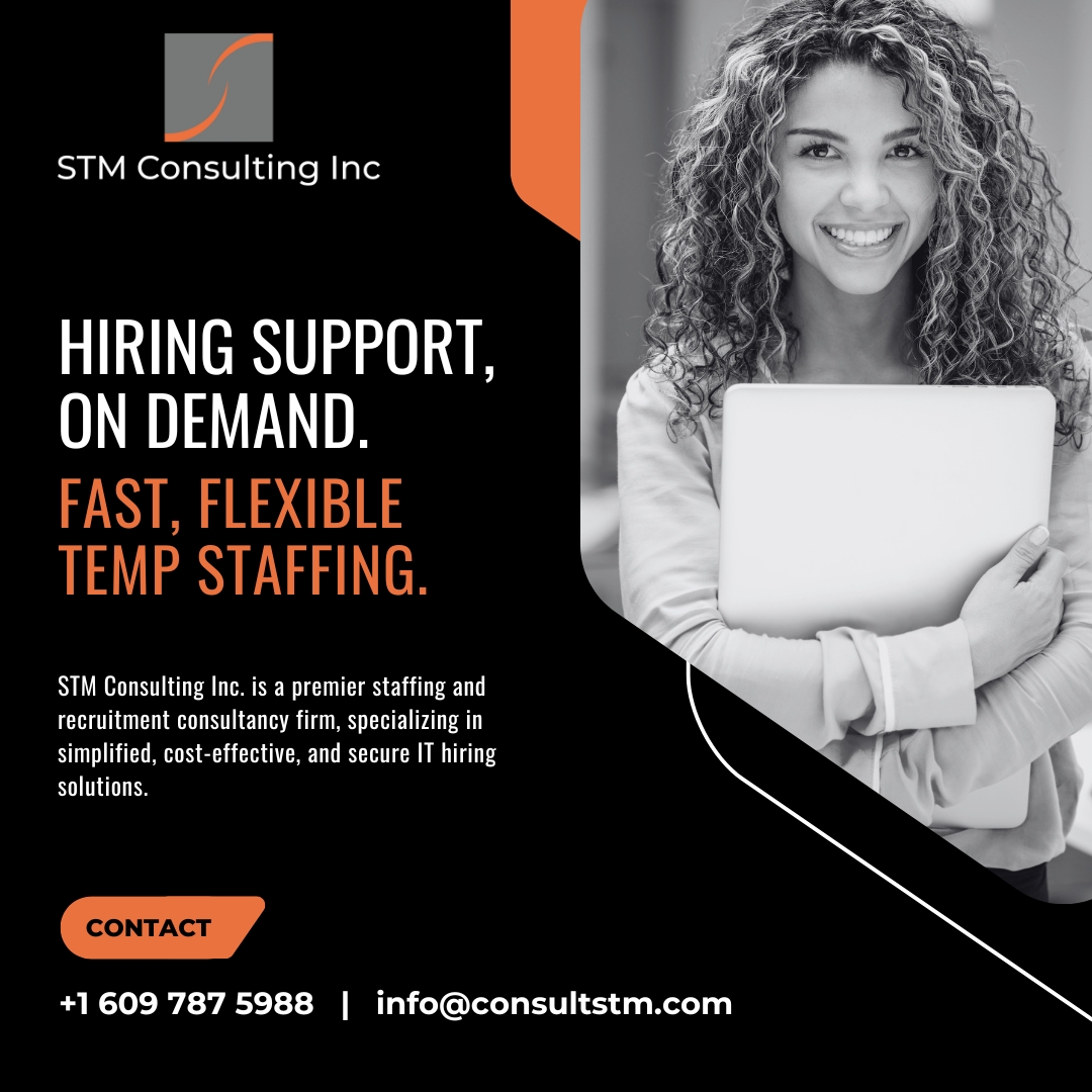 consultstm's tweet image. #STMConsultingInc provides on-demand hiring support for skilled professionals—flexible, fast, and aligned to your needs, without the complexity of long-term setups.  consultstm.com

#Delaware #DelawareConsulting #HiringInDelaware #ClaymontDE #Claymont #DelawareEmployers