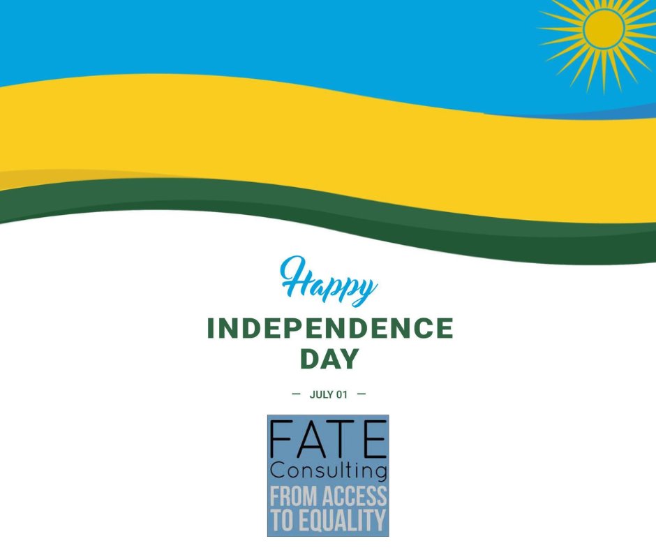𝐇𝐚𝐩𝐩𝐲 𝐈𝐧𝐝𝐞𝐩𝐞𝐧𝐝𝐞𝐧𝐜𝐞 𝐃𝐚𝐲, 𝐑𝐰𝐚𝐧𝐝𝐚!
hashtag#IndependenceDay hashtag#Rwanda hashtag#FATEConsulting