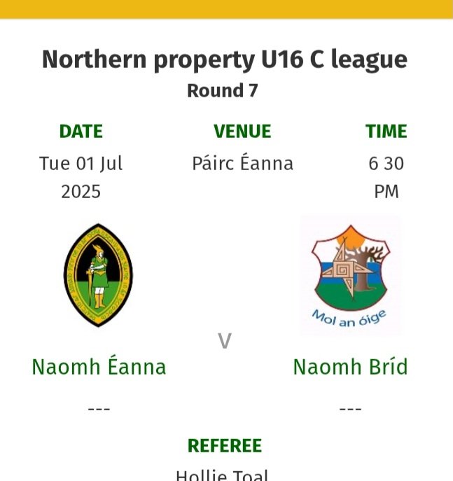 Tuesday's fixtures