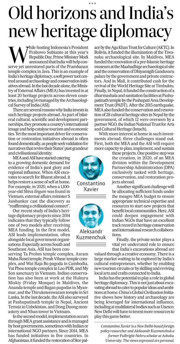 When the Archeological Survey of India excavates to search for Bharat abroad, it helps restore a sense of self at home.
China’s Global Civilization Initiative shows how history and archaeology are being leveraged for international influence, including at multilateral bodies such