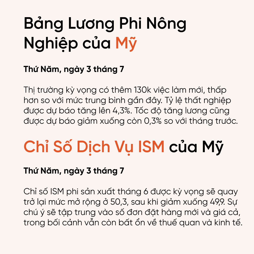 Vantagevietnam's tweet photo. ⚠️ Thị trường chuẩn bị bước vào một tuần dày đặc dữ liệu, khi báo cáo việc làm Mỹ, lạm phát khu vực Eurozone và căng thẳng thuế quan cùng lúc ảnh hưởng đến kỳ vọng về lãi suất và biến động thị trường.
#VantageUpdates #VantageMarkets #Điểmtintuần https://t.co/PyLcmDreRq