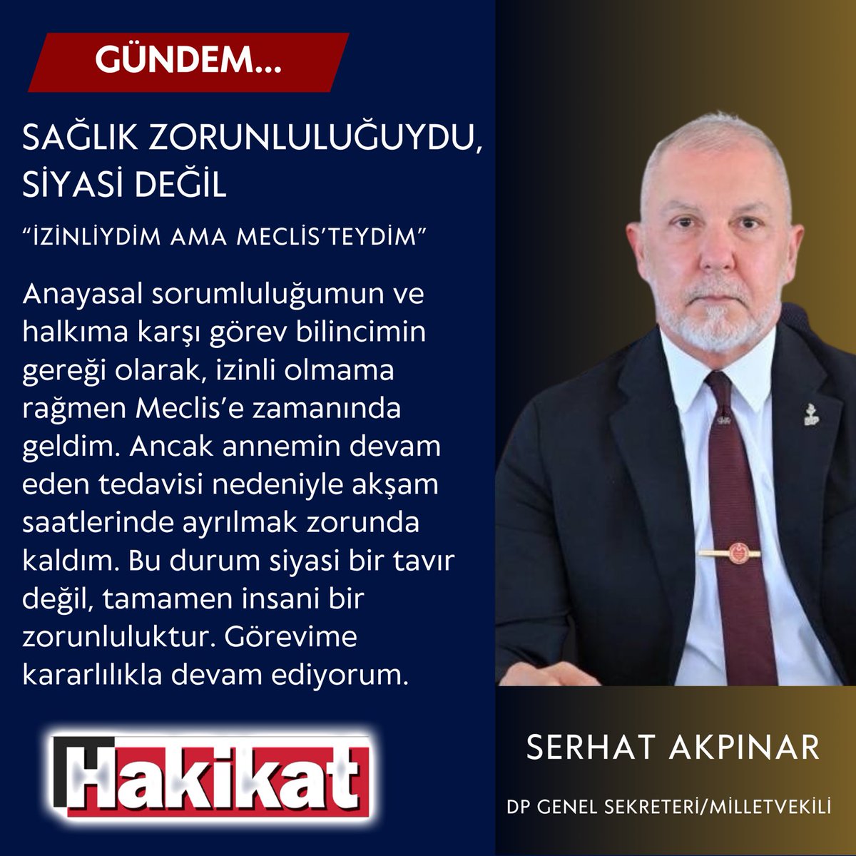 #GörevBaşındayım
#MecliseSadakat
#SorumlulukBilinci
#GörevİçinOradaydım
     #MilletİçinHizmetteyim 
     #SerhatAkpınar #Hakikat #DP
      ⁦<a href="/akpinar_serhat/">Serhat AKPINAR</a>⁩