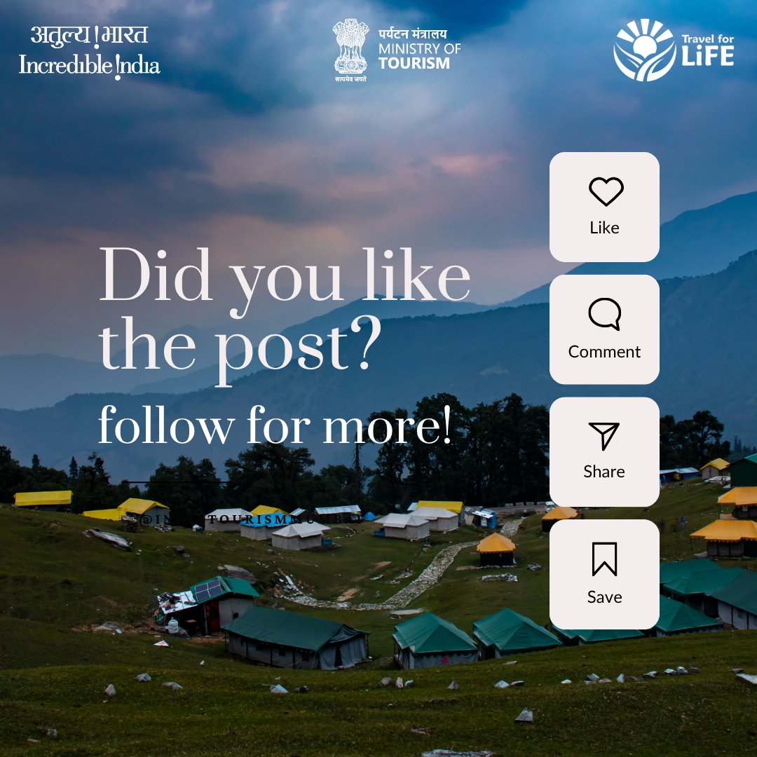 Indiatourism Mumbai (@indiatourismm) on Twitter photo Discover Chopta, Uttarakhand — the “Mini Switzerland of India” ❄️🏔️
With stunning Himalayan views and access to the Tungnath-Chandrashila trek, it’s a dream for trekkers & nature lovers.
#Chopta #IncredibleIndia #DekhoApnaDesh
<a href="/tourismgoi/">Ministry of Tourism</a> <a href="/incredibleindia/">Incredible!ndia</a> Discover Chopta, Uttarakhand — the “Mini Switzerland of India” ❄️🏔️
With stunning Himalayan views and access to the Tungnath-Chandrashila trek, it’s a dream for trekkers & nature lovers.
#Chopta #IncredibleIndia #DekhoApnaDesh
<a href="/tourismgoi/">Ministry of Tourism</a> <a href="/incredibleindia/">Incredible!ndia</a>