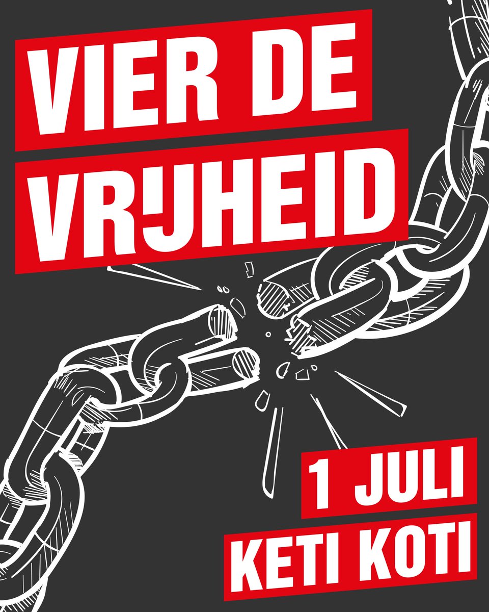 SP (@spnl) on Twitter photo Vandaag op Keti Koti vieren en herdenken wij de afschaffing van de slavernij in Suriname en Caribisch Nederland.
162 jaar geleden is de slavernij afgeschaft maar de tot slaaf gemaakten moesten nog tien jaar op de plantages doorwerken om zichzelf vrij te kunnen kopen.
Laten we Vandaag op Keti Koti vieren en herdenken wij de afschaffing van de slavernij in Suriname en Caribisch Nederland.
162 jaar geleden is de slavernij afgeschaft maar de tot slaaf gemaakten moesten nog tien jaar op de plantages doorwerken om zichzelf vrij te kunnen kopen.
Laten we