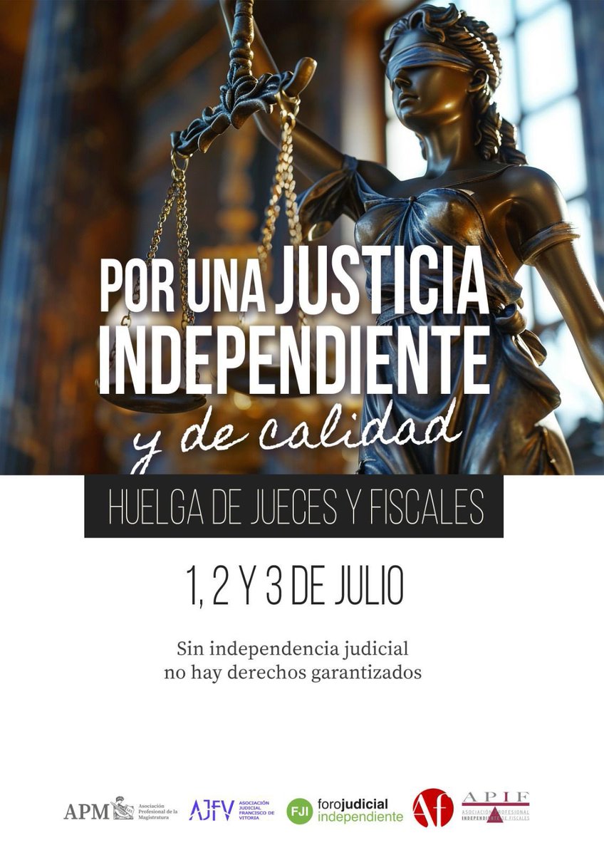 ChicaMa50116707's tweet photo. Esta Juez está en Huelga. 
Por ti, por mí y por todos mis compañeros.
#justiciaenhuelga https://t.co/hmVR3VGB4J