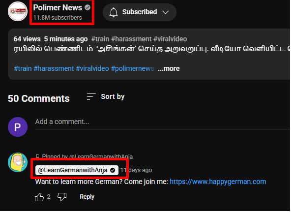 Praveenkumar4G's tweet photo. Dear @YouTube While I am watching a video from one channel, the comments are displaying from another channel. Like these, I could find lots of bugs recently. Therefore, I request you to fix these issues at the earliest. https://t.co/UUC9BgDAt8