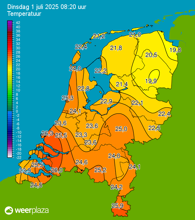 PvForecast's tweet photo. wat wordt het vandaag #hitte , #onweer
ik ga dit voor jullie bekijken
in het bijzonder de regio tussen rotterdam en denhaag
daar zit een #hotarea https://t.co/6yqTMg9Vd8