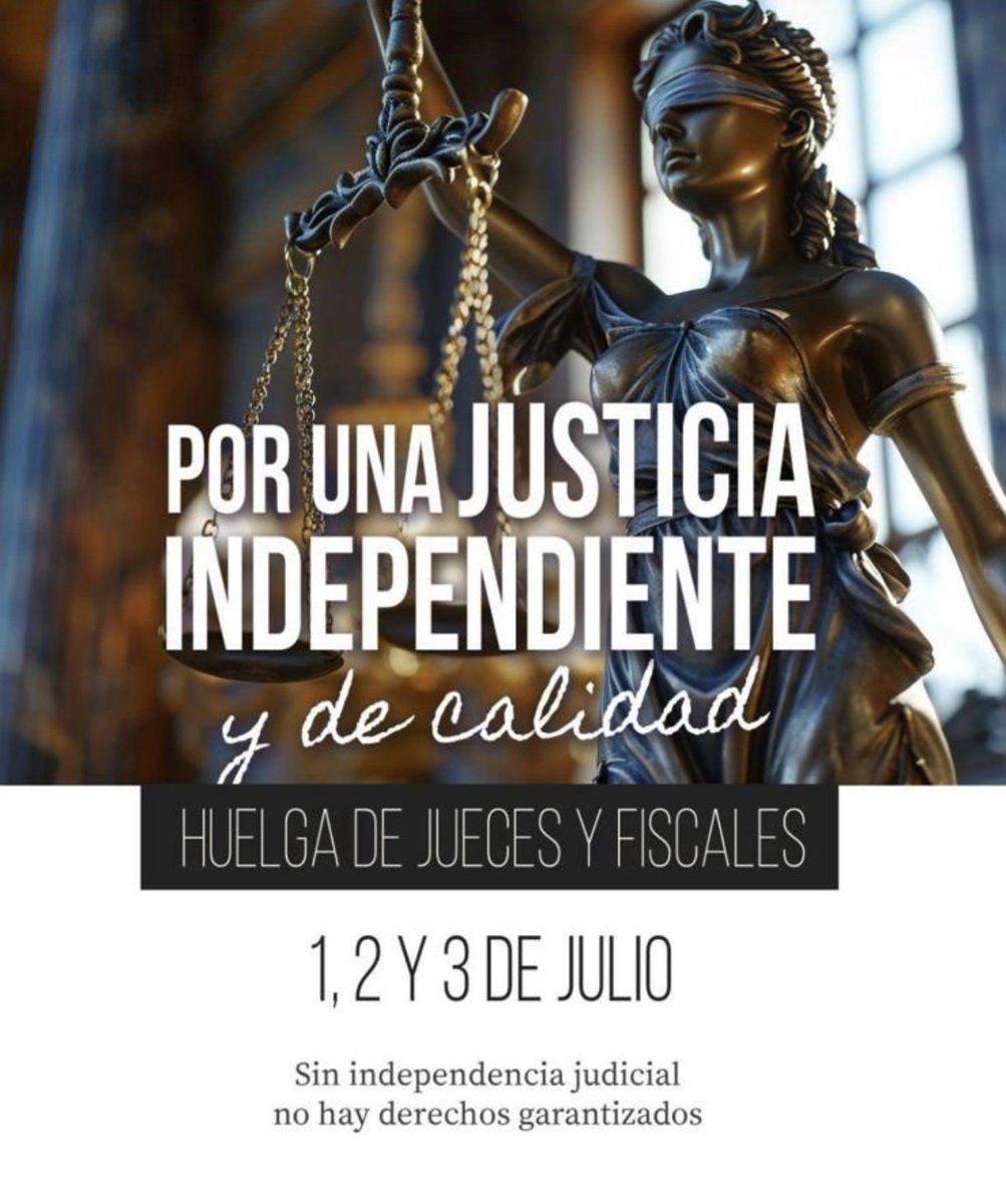 🚨Los jueces estamos de huelga por estos motivos:

1/ Reforma Ministerio Fiscal: Quieren dar la instrucción (investigación de delitos) y la dirección de la policía judicial (UCO, UDEF...) a los fiscales, que pueden recibir órdenes directas del FGE que es nombrado por el Gobierno.