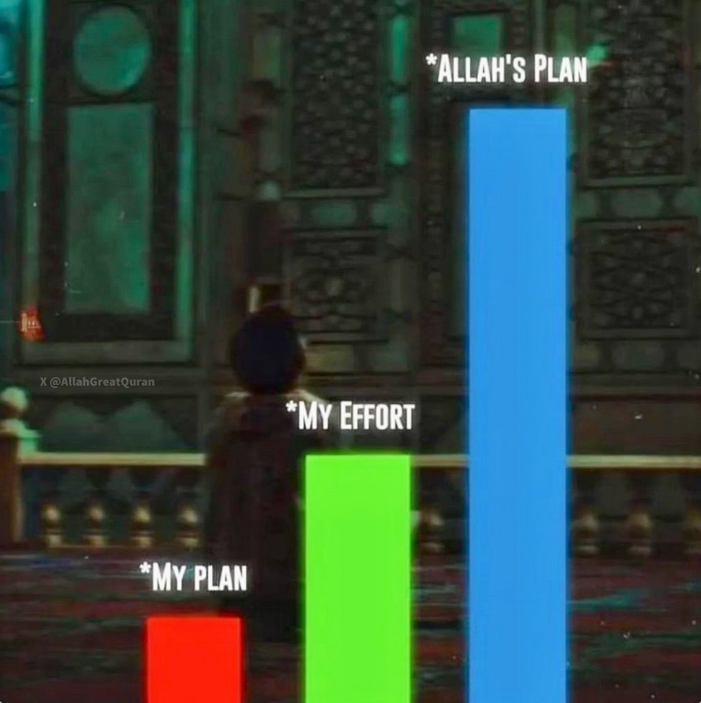 Trust in Allah's plan☝🏼