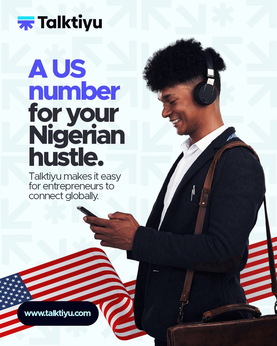 h0llaOla's tweet photo. As a Nigerian working for or with companies abroad, you need a secure US number for easy communication and transaction. Make Talktiyu your ultimate plug. Register at https://t.co/JHY4vFFd2d today https://t.co/mT8T2v1dDa