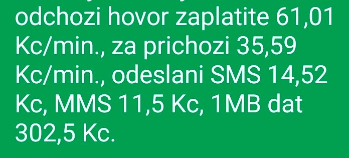Český operátor rok 2025. Tohle je na trest odnětí svobody pro celé vedení. 3gb jsem kupoval za 39 korun a mají platnost měsíc a platí v několika zemích . Každý kdo tohle omylem zaplatí, nechť se soudí. Je to naprosto neetická cena. Něco jako láhev vody za tisícovku.