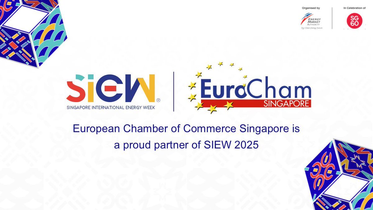 We are thrilled to partner for Singapore International Energy Week 2025! <a href="/SIEW_sg/">SingaporeInternationalEnergyWeek</a> 
 2025 is organised by the Energy Market Authority, 27 – 31 October at Sands Expo &amp; Convention Centre, Singapore.

Register your interest and find out more about #SIEW2025 at siew.gov.sg