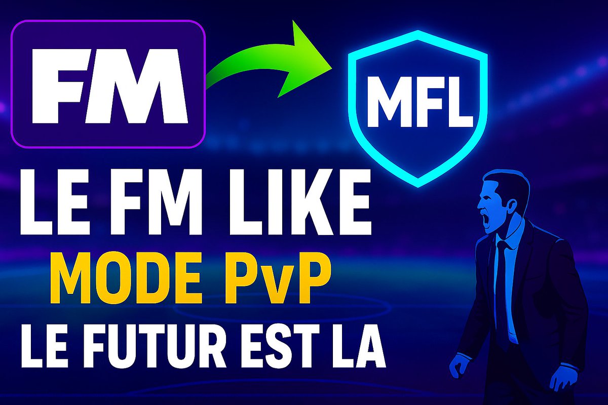 _Nes_12's tweet image. 🎮 Tu joues à Football Manager ?

Voici MFL, le FM-like 100 % compétitif :
📦 Cartes
⚔️ PVP
📈 Transferts
🧠 Stratégie
C’est peut-être le football manager du futur.
▶️ Découvre-le en 10 min : youtu.be/Gmh3HOeM87g
#MFL #FootballManager #FMlike #PVP #Web3Gaming