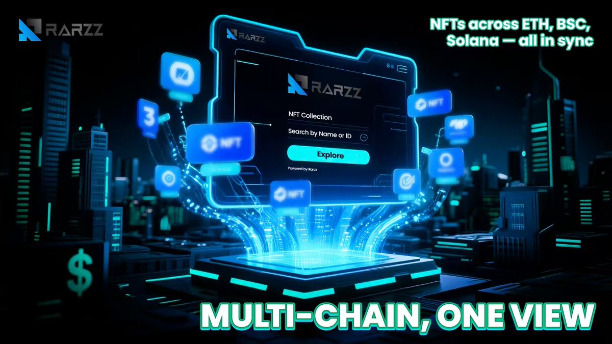 rarzz_1's tweet photo. 🌐 Juggling NFTs across chains?
With Rarzz, see and manage your assets from Ethereum, BSC, Solana &amp; more, all in one clean dashboard.
Track | List | Switch
No more tabs. No more wallet jumps.
Just full-chain clarity in one place.

#Rarzz #CrossChainNFT #NFTDashboard #Web3UX https://t.co/rBrzqskHPx