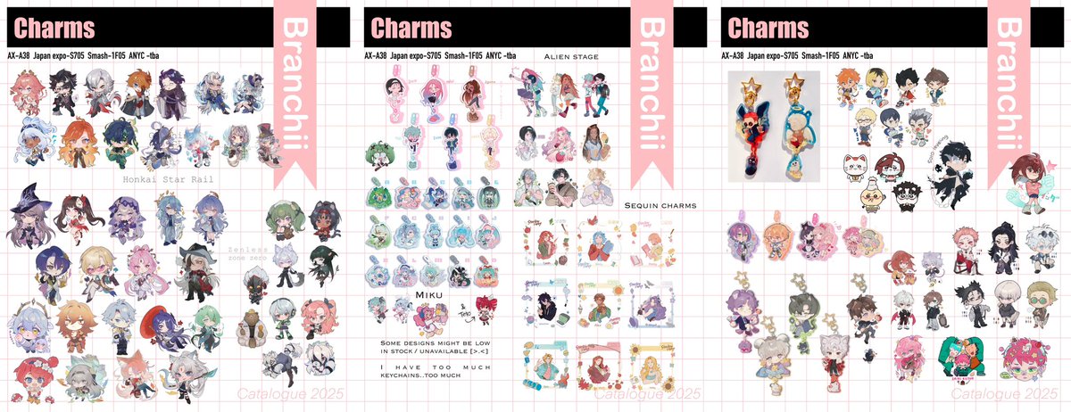 branchii4's tweet image. #AX2025ArtistAlley catalogue!
As well as #JapanExpo2025 and #smashsydney
See you guys next week! ❤️