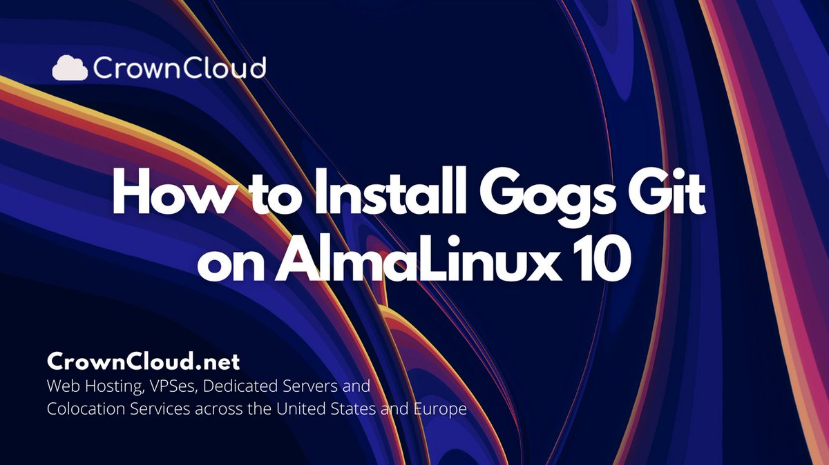 crownclouds's tweet image. Want a lightweight, self-hosted Git service?
Install Gogs on AlmaLinux 10 – simple, fast, and perfect for managing your own private Git repositories.
Follow our guide:
wiki.crowncloud.net/?How_To_Instal…
#Gogs #GitServer #AlmaLinux #SelfHosted #OpenSource #DevOpsTools #LinuxTips #TechGuide