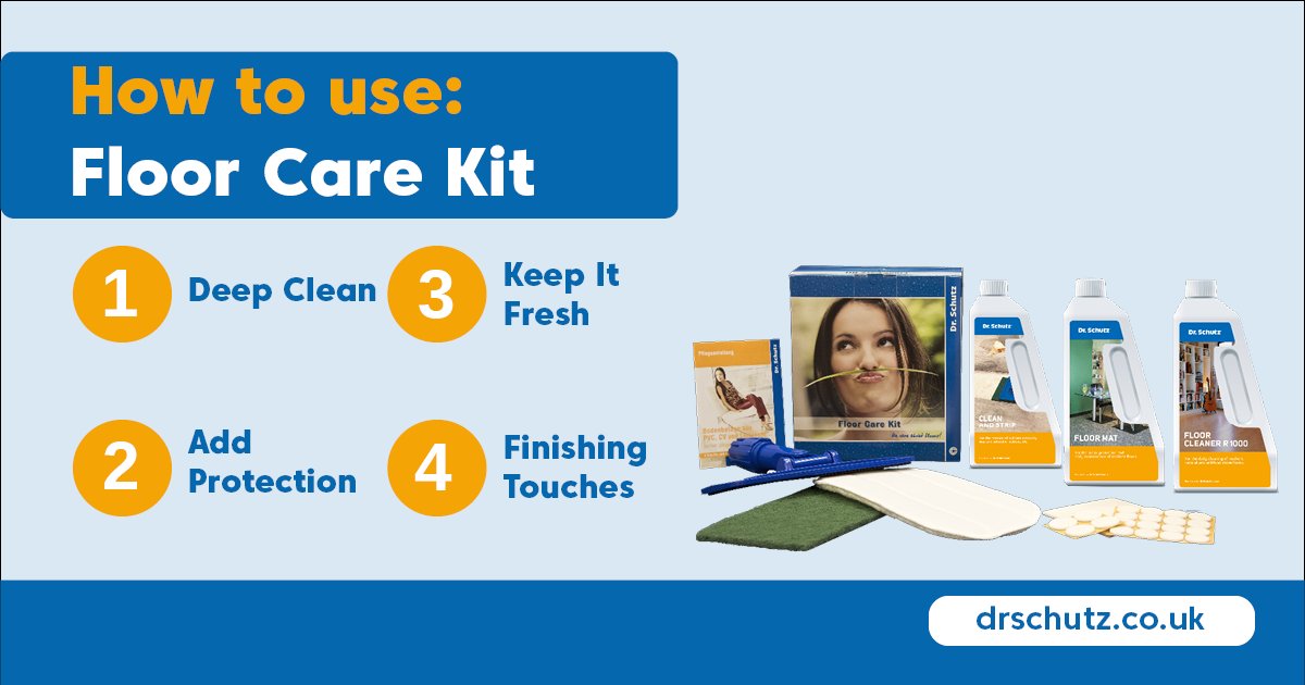 Dr. Schutz’s Floor Care Kit has everything you need to protect, clean, and maintain your flooring like a pro.

Here’s how to use it:

1️⃣ Deep Clean
2️⃣ Add Protection
3️⃣ Keep It Fresh
4️⃣ Finishing Touches

drschutz.co.uk/retail/floor-c…