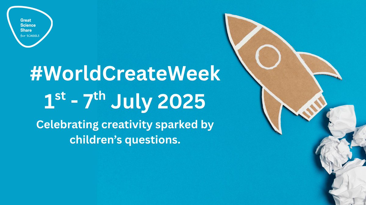 SEERIH (@uomseerih) on Twitter photo How are you marking #WorldCreateWeek 2025?🖌️✨
Launch your #CreateWeek2025 by sharing children's curious questions and creative science learning! Show us what's happening in your classroom by tagging <a href="/GreatSciShare/">Great Science Share for Schools</a> How are you marking #WorldCreateWeek 2025?🖌️✨
Launch your #CreateWeek2025 by sharing children's curious questions and creative science learning! Show us what's happening in your classroom by tagging <a href="/GreatSciShare/">Great Science Share for Schools</a>