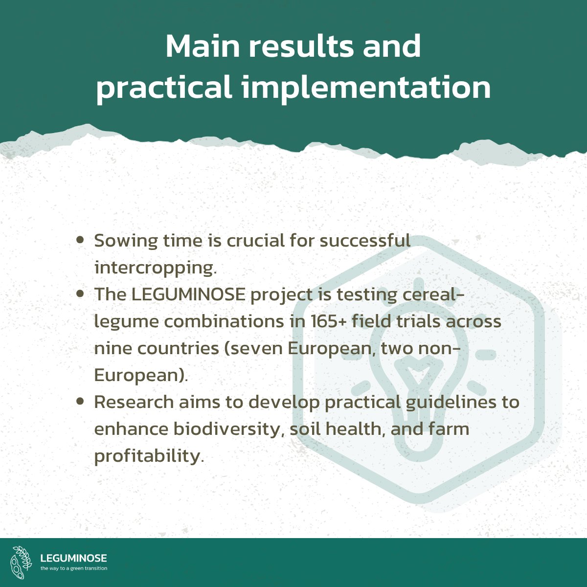 LEGUMINOSE Project tweet media