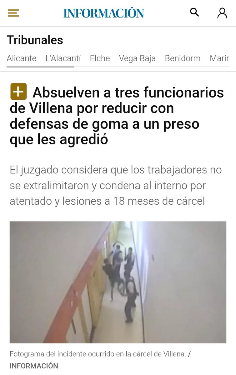 La actuación fue perfecta y así lo reconoce el juzgado.

Un saludo para los voceros que mancharon el nombre de los trabajadores en la telebasura
<a href="/cruzmorcillo/">cruz morcillo</a> 
#SOSPrisiones