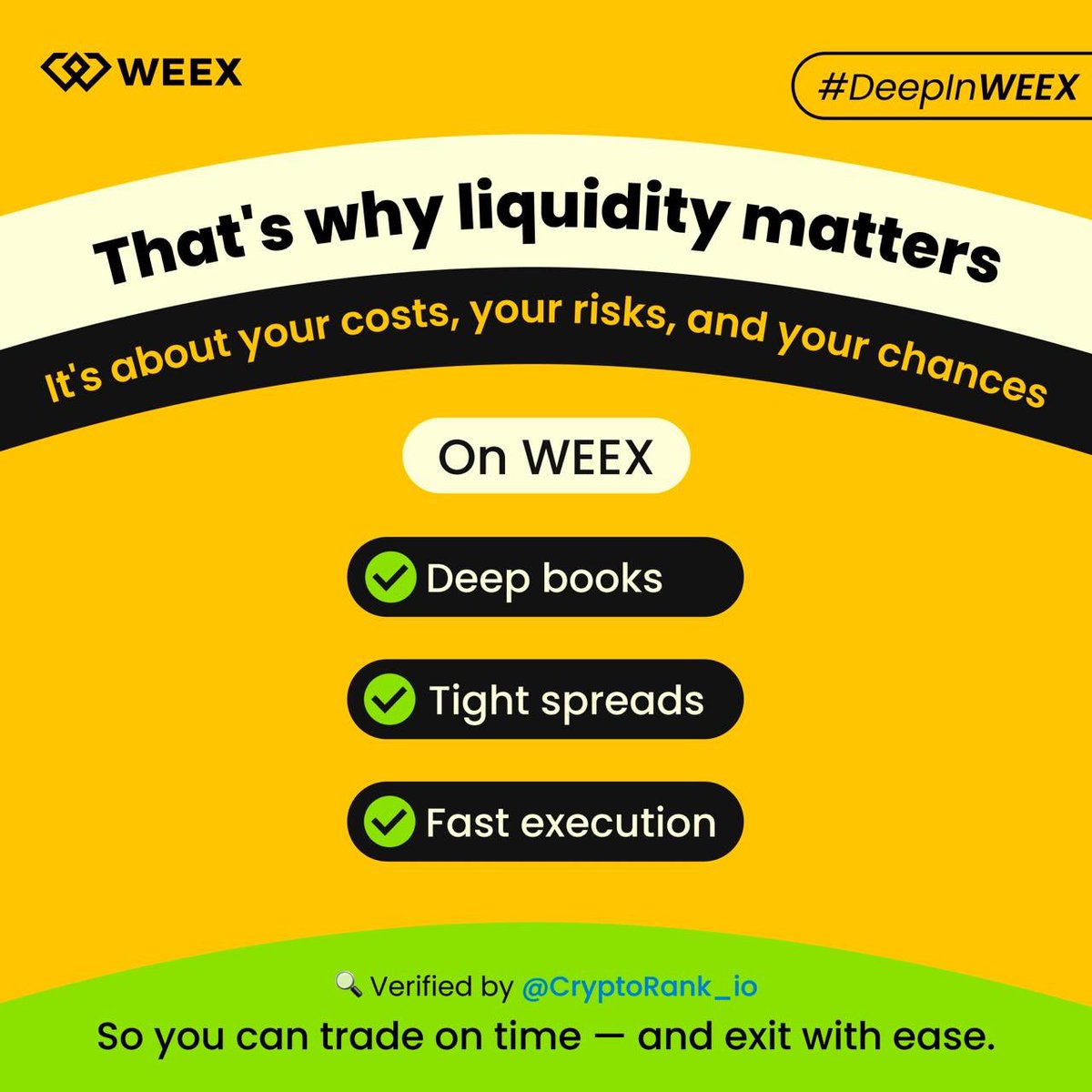 IM_Buhari's tweet photo. 🚗 You click.
The price moves.
You wait.
It’s gone.
Sounds familiar? 👀
When liquidity flows — no waiting, no chasing, no missing out.
Swipe to see why it matters.⤵️
What’s your smoothest trade ever? Tell us👇
#WEEX #DeepInWEEX #Liquidity #CryptoFutures https://t.co/8MGUx68Uab