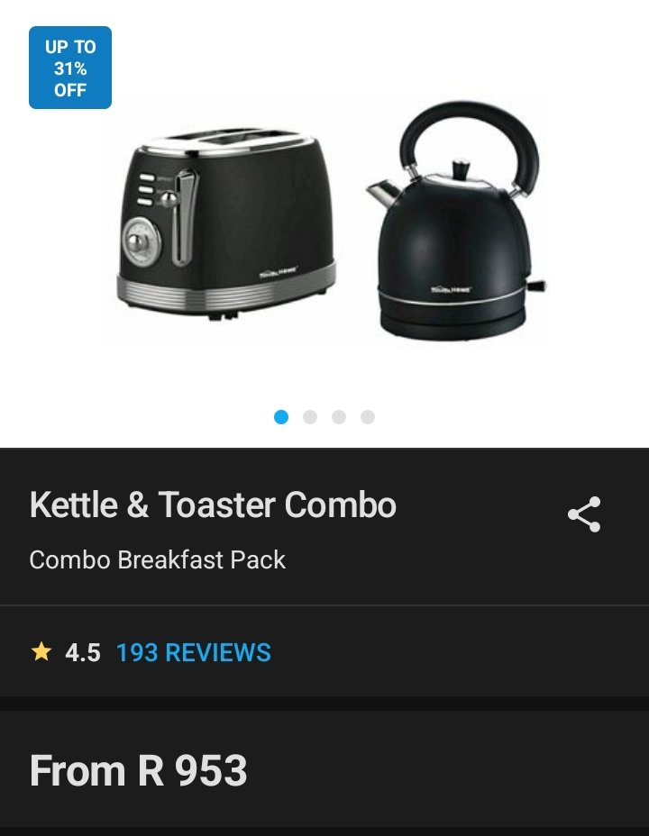Bonny_Swarez's tweet image. Good morning @TAKEALOT customers we have an affordable kettle and toaster combo for R953 DM me if you would like to order 😉#PersonalShopper #RT