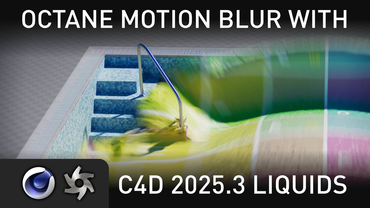 RaphaelRau's tweet image. This weeks Tutorial is out 🙌
Getting Octane Motion Blur on the new C4D Liquids 💦

youtu.be/mRX3qLEwh8E

 @OTOY @MaxonVFX 
#motionblur #liquids #velocity #fields