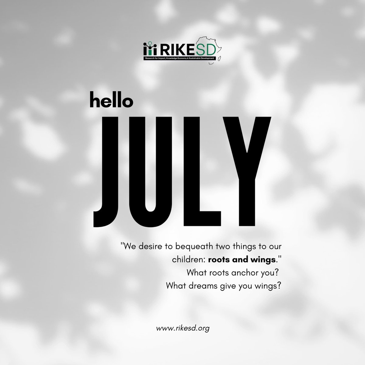 Rikesdglobal's tweet image. Our Global Community of Impact Investment is ROOTED in Indigenous Afrikan Knowledge #AfrikaRIDE2.0
#Research4Impact #KnowledgeEconomy #SustainableDevelopment gives us WINGS
Hello July! Spread your wings, let's keep on the RIDE. #AFRIKARIDE2.0 #IMPACTINVESTORS