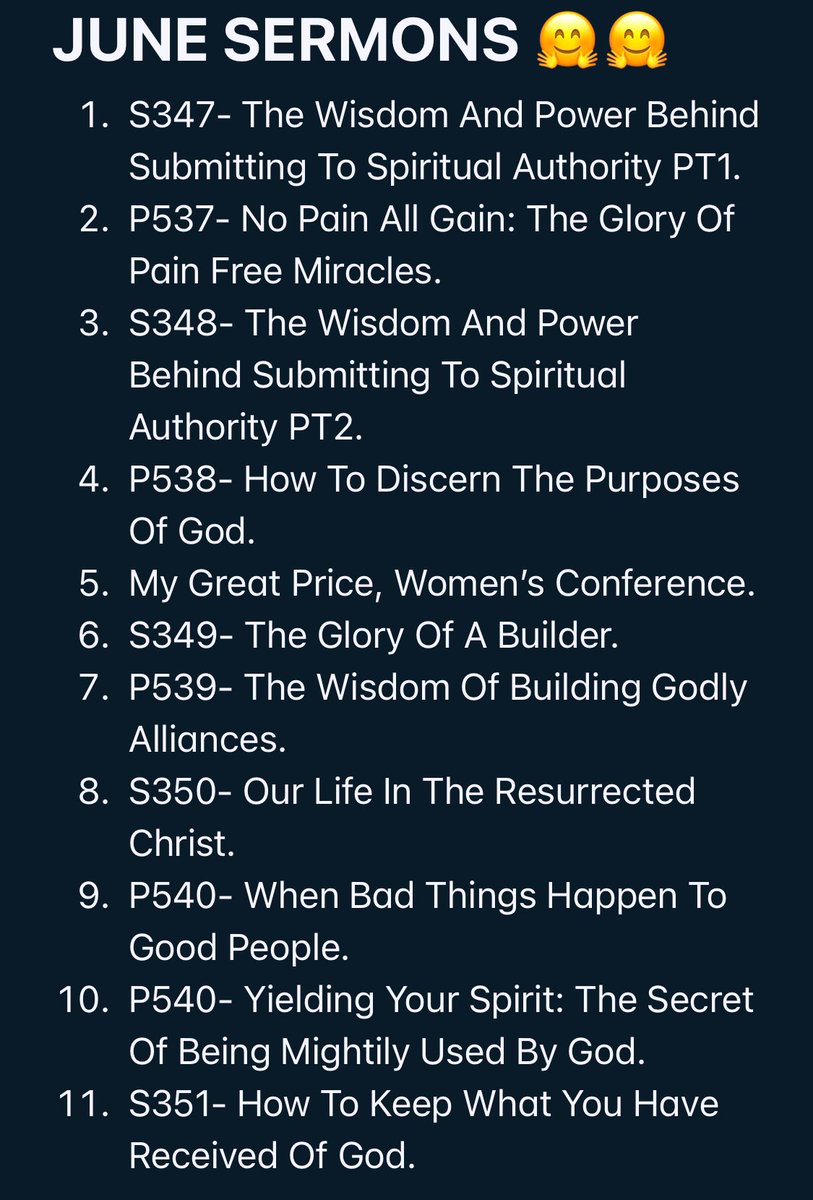 June gave us beautiful sermons 🤗🤗. Which one stood out for you ? 
#Phaneroo