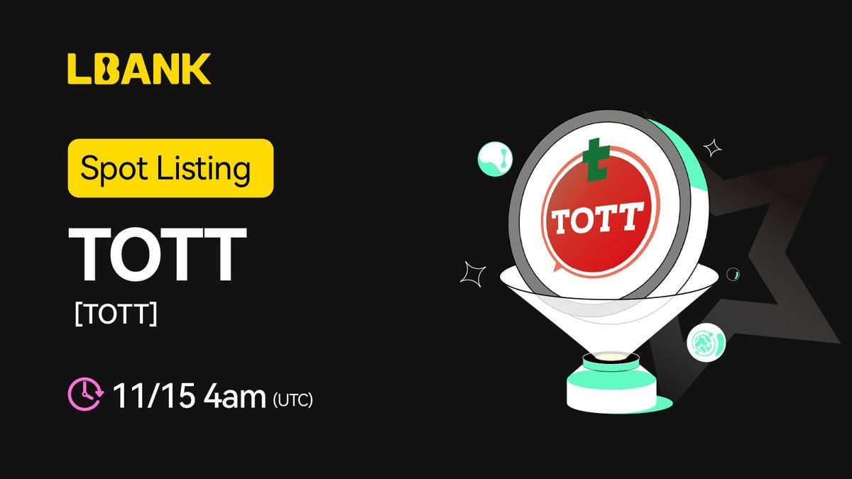 💵Our Official Airdrop Is Live!
Please participate in our official airdrop and have a chance to share 15,000 TOTT
tokens for free!
Airdrop:
t.me/TomaTokLbankAi…
The airdrop rewards will be distributed to the winners on August 10th!The top 100 referrals will each get more TOTT!