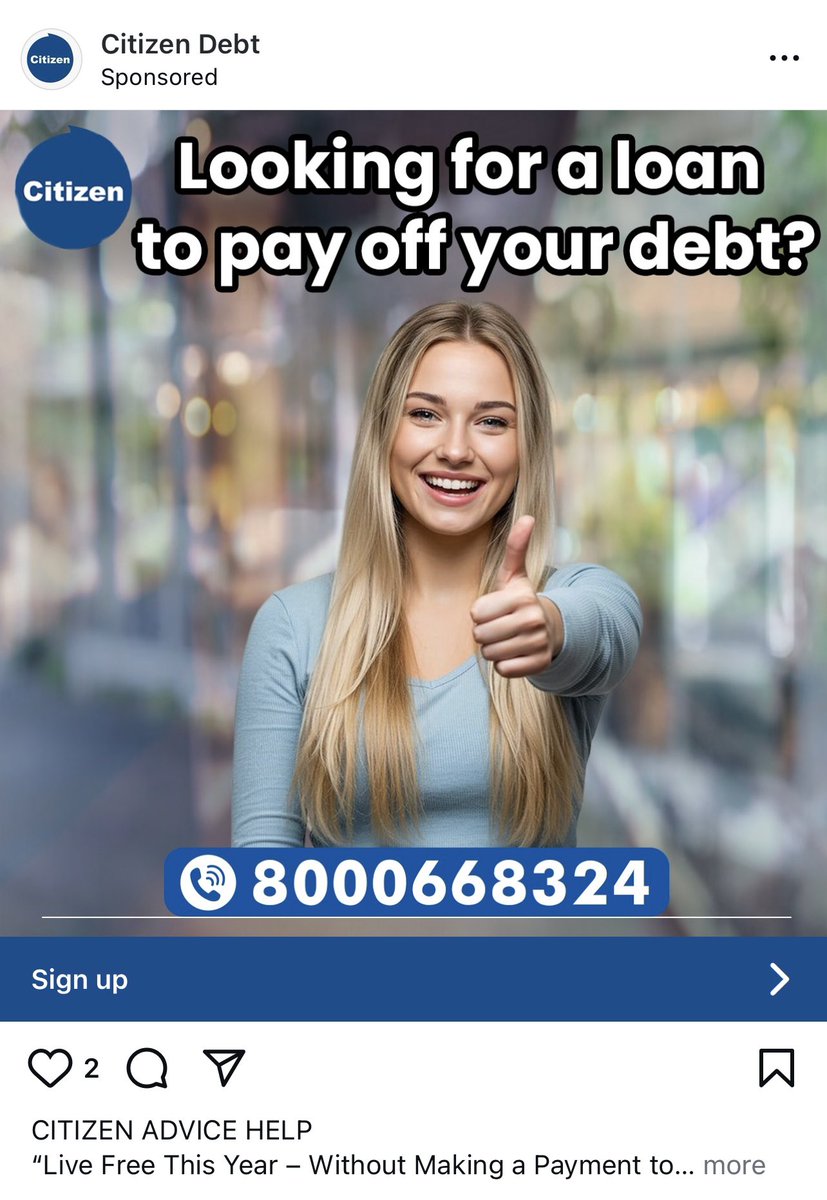 Russell Bhoy (@rebel_debt_dude) on Twitter photo Fake <a href="/CitizensAdvice/">CitizensAdvice</a> now diversifying into loan sharking. This is what happens when <a href="/TheFCA/">Financial Conduct Authority</a> fail to act on reports. These leaches create new ways of conning people on top of mis-sold IVAs facebook.com/citizendebt/
<a href="/StopLoanSharks/">Scottish Illegal Money Lending Unit</a> <a href="/ASA_UK/">ASA</a> <a href="/insolvencygovuk/">Insolvency Service</a> <a href="/AiB_updates/">Accountant in Bankruptcy</a> <a href="/Meta/">Meta</a> Fake <a href="/CitizensAdvice/">CitizensAdvice</a> now diversifying into loan sharking. This is what happens when <a href="/TheFCA/">Financial Conduct Authority</a> fail to act on reports. These leaches create new ways of conning people on top of mis-sold IVAs facebook.com/citizendebt/
<a href="/StopLoanSharks/">Scottish Illegal Money Lending Unit</a> <a href="/ASA_UK/">ASA</a> <a href="/insolvencygovuk/">Insolvency Service</a> <a href="/AiB_updates/">Accountant in Bankruptcy</a> <a href="/Meta/">Meta</a>