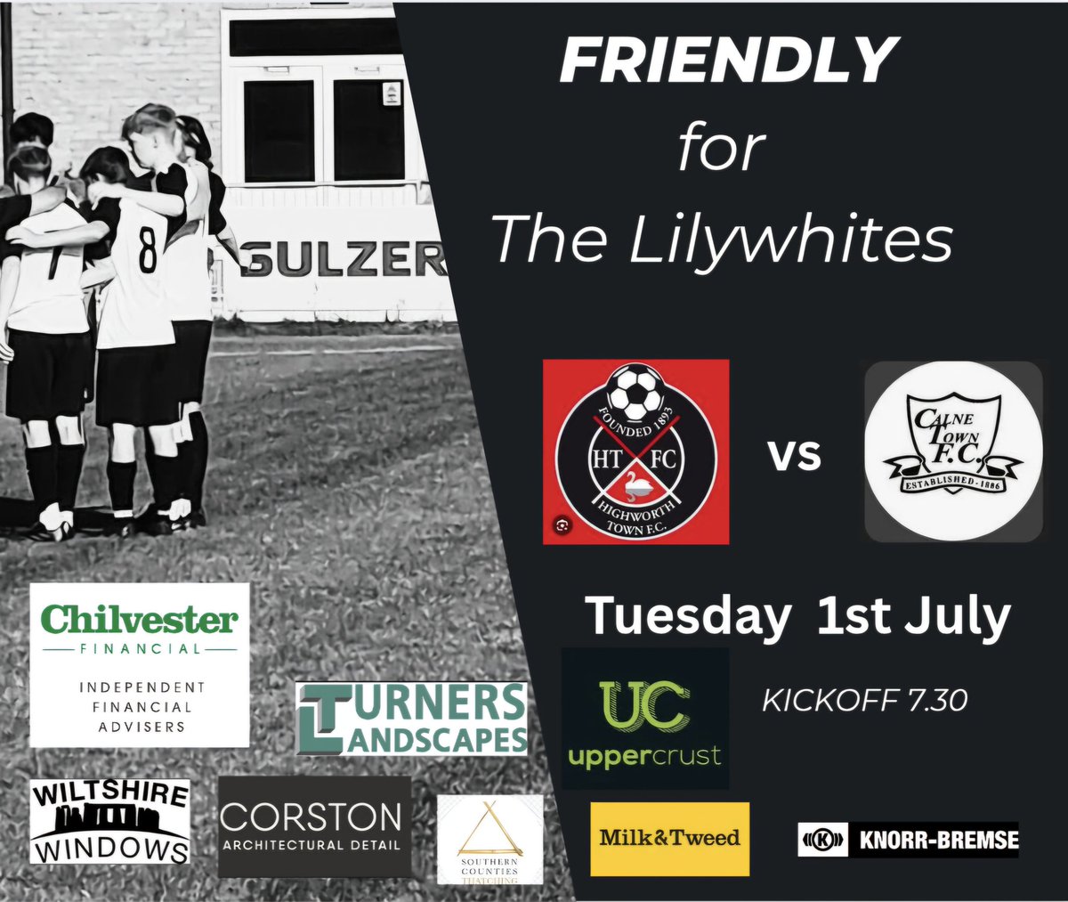 Calne Town FC (@calnetownfc) on Twitter photo Tonight's Lilywhites Action, Adults £5 Consessions £3
⚪️⚫️⚪️⚫️ Tonight's Lilywhites Action, Adults £5 Consessions £3
⚪️⚫️⚪️⚫️