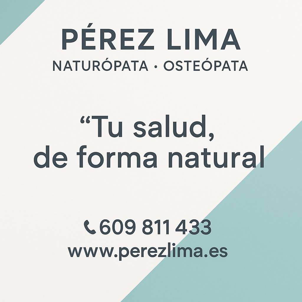 PrezLima's tweet image. 🌿 Alivia tu dolor, estrés y mejora tu salud de forma natural.

🔹 Naturopatía · Osteopatía
📍 Pérez Lima
📲 WhatsApp: 609811433

🌐 perezlima.es

#SaludNatural #Osteopatía #Naturopatía