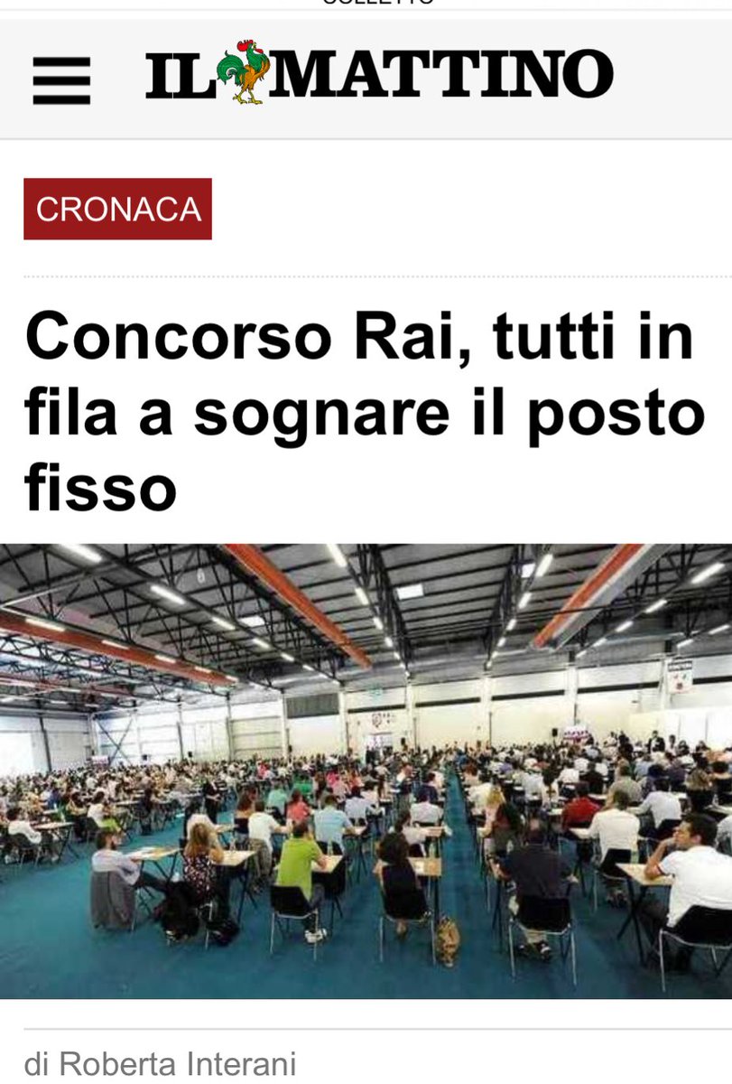 1 Luglio 2015, dieci anni fa il grande concorsone Rai. ✌️