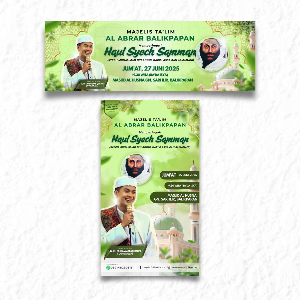 ummusholiha's tweet image. My design for banner project. This is the second time they’ve asked me to create a visual banner for them.

behance.net/gallery/229355…

#graphicdesign #visualproject