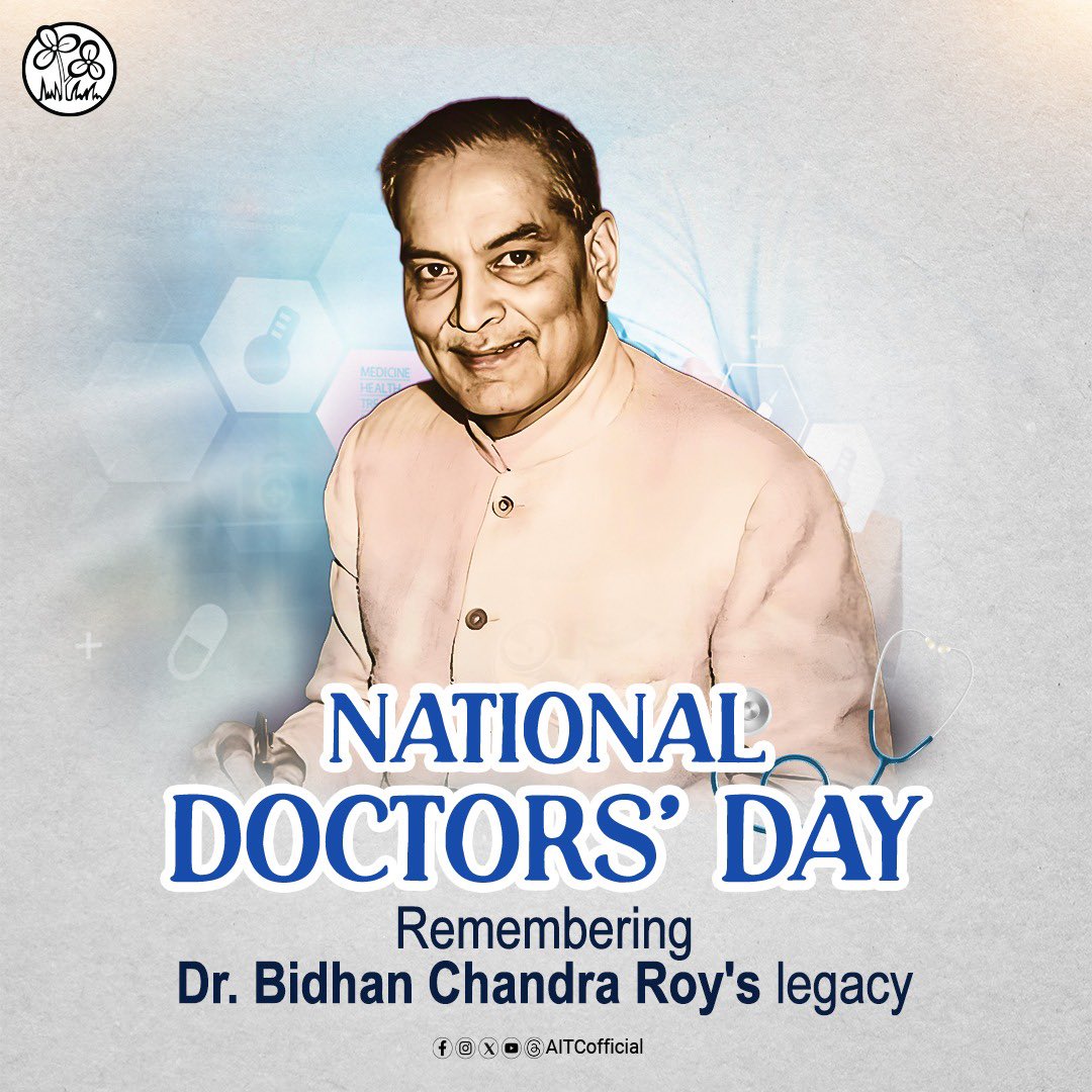 GhatakMoloy's tweet image. #HappyDoctorsDay to all the Respective Dignitaries who acquired such Respective Professional Skills.. We pray to Almighty to bless all of you with good health to serve the Nation and Human being in a Better and Different way. 
#NationalDoctorsDay.
Remembering
#DrBidhanChandraRoy