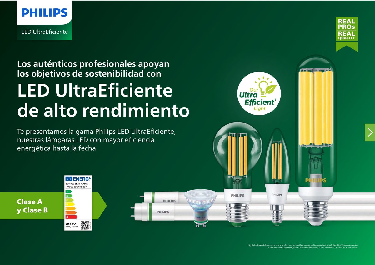 💡 𝐋𝐚́𝐦𝐩𝐚𝐫𝐚𝐬 𝐲 𝐥𝐮𝐦𝐢𝐧𝐚𝐫𝐢𝐚𝐬 𝐏𝐡𝐢𝐥𝐢𝐩𝐬 𝐔𝐥𝐭𝐫𝐚𝐄𝐟𝐢𝐜𝐢𝐞𝐧𝐭𝐞 𝐩𝐚𝐫𝐚 𝐦𝐚𝐱𝐢𝐦𝐢𝐳𝐚𝐫 𝐞𝐥 𝐚𝐡𝐨𝐫𝐫𝐨 𝐞𝐧𝐞𝐫𝐠𝐞́𝐭𝐢𝐜𝐨
ℹ️ Para más información y pedidos: oficina.cial1@comesur.es