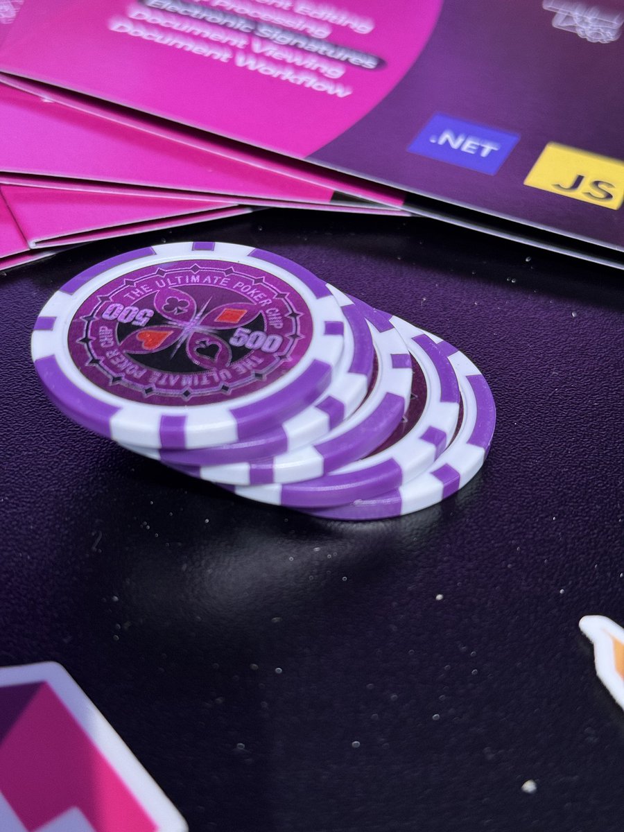 This booth is already packed. Stop by this morning to grab some extra casino chips. Have a great conference day! #aspnetcore #dotnet #casinonight #dwx25
