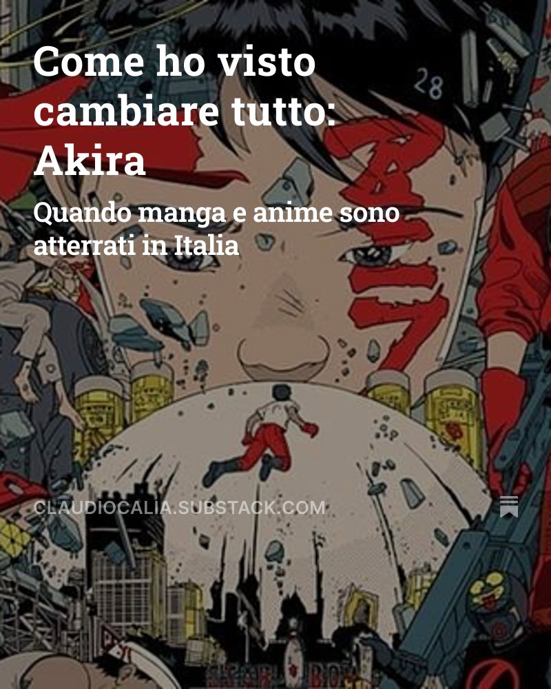 Computer in riparazione ma anche esperimento sociale, il #maledettifumetti della settimana scorsa è uscito solo su Substack senza rilancio social. Unendo utile a dilettevole, per capire come va. Poi questo mercoledì pausa che senza computer è un martirio.

open.substack.com/pub/claudiocal…
