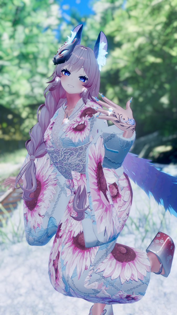 reiReikaVRC's tweet photo. Hello July! Time for sun, fun, and all the summer festivities~!🌸🌼
#Enchanted_tim #ANGE_shop #りりのお店
#AdamRT_ART #VRChat https://t.co/MzN74ySCRZ